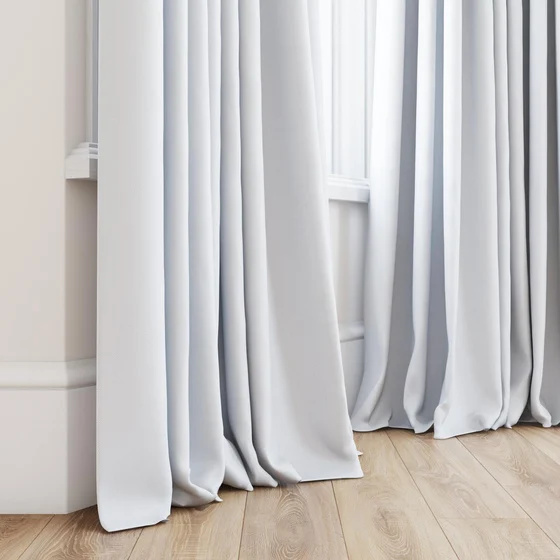 Photo of the fabric Oakley FR Whitewash swatch by James Dunlop. Use for Curtains. Style of Plain, Texture