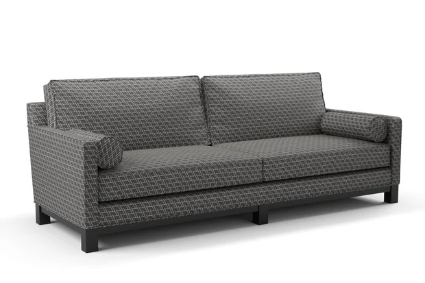 Photo of the fabric Leverett Alexander swatch by James Dunlop. Use for Upholstery, Accessory. Style of Chenille, Geometric