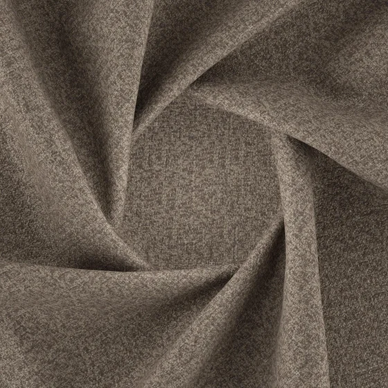 Photo of the fabric Mingle Mangle Earth swatch by Zepel FibreGuard. Use for Upholstery, Accessory, Top of Bed. Style of Plain, Texture