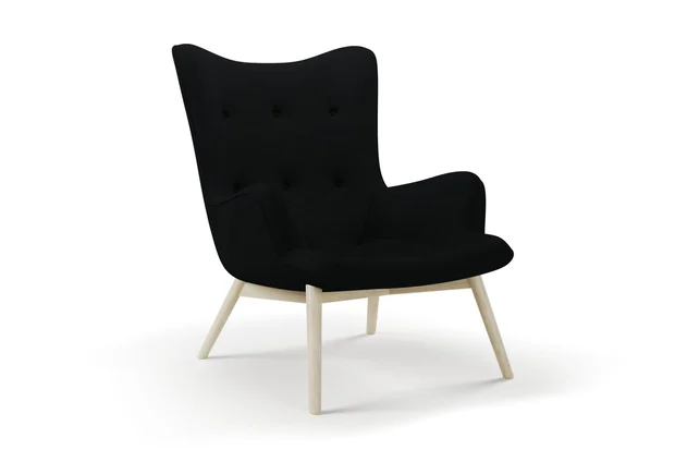 Photo of the fabric Supervio Onyx swatch by James Dunlop FibreGuard. Use for Upholstery, Accessory, Top of Bed. Style of Plain, Velvet