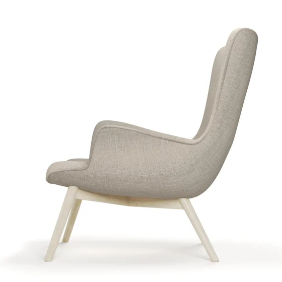 Photo of the fabric Maxime Truffle swatch by James Dunlop. Use for Upholstery, Accessory. Style of Stripe, Texture