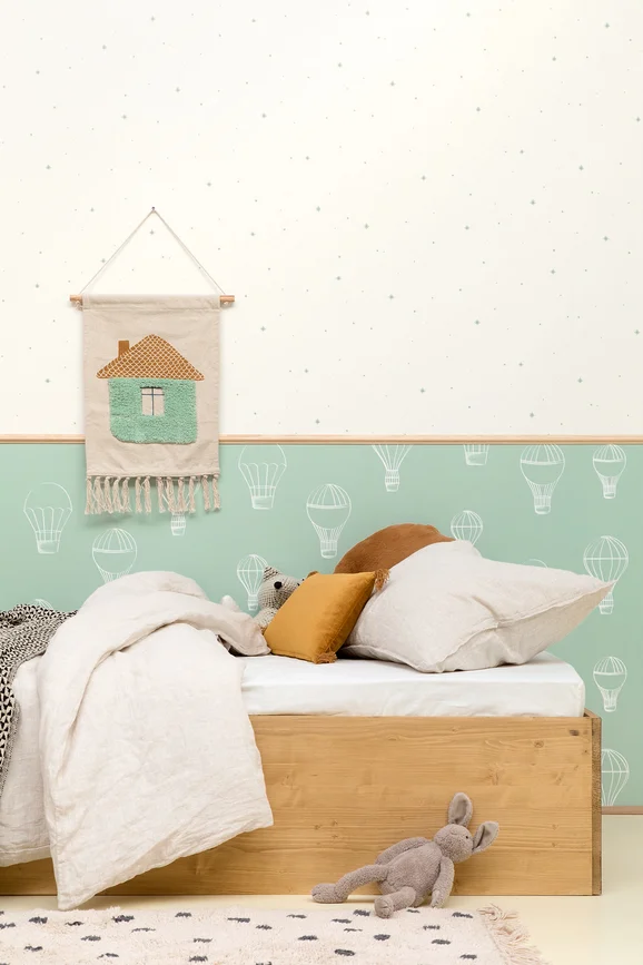 Photo of the fabric Voyager Wallpaper 10346 10 10 in situ by James Dunlop. Use for Wall Covering