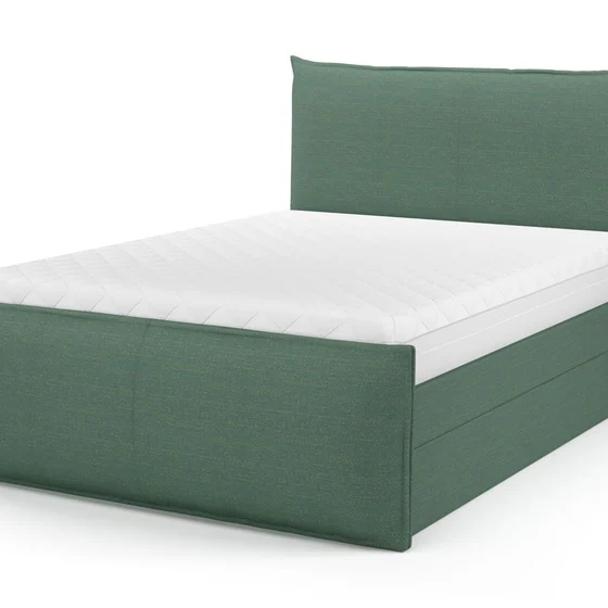 Photo of the fabric Elba Verdigris swatch by Mokum. Use for Upholstery, Accessory. Style of Plain, Texture
