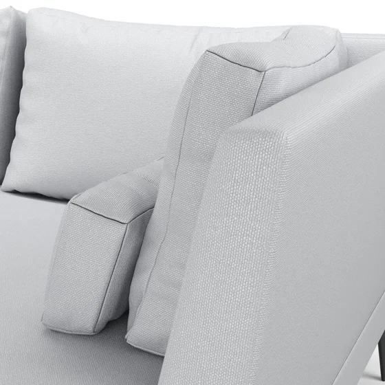 Photo of the fabric Pueblo Silver swatch by Mokum. Use for Upholstery, Accessory. Style of Plain, Texture