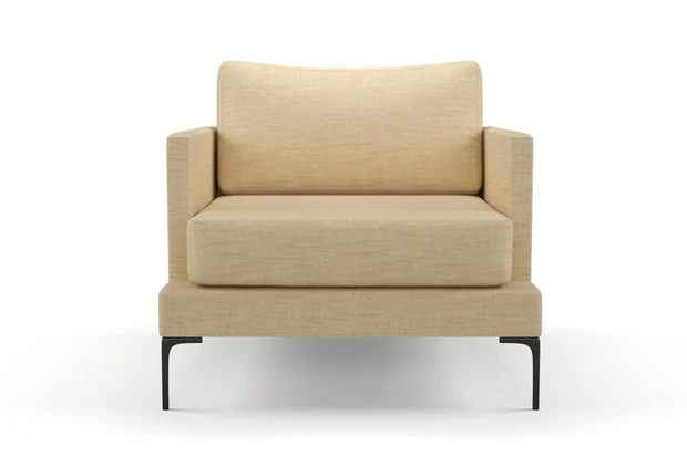 Photo of the fabric Ficus White Gold swatch by Mokum. Use for Upholstery, Accessory. Style of Plain, Texture