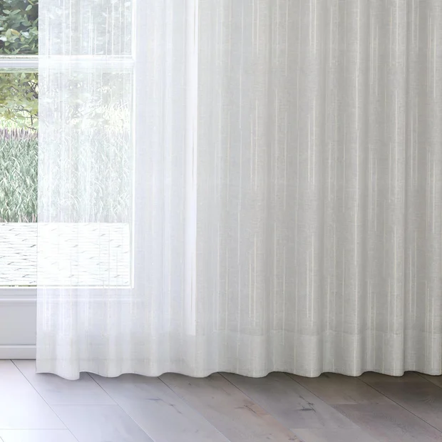 Photo of the fabric Tidal Spring swatch by James Dunlop. Use for Sheer Curtains. Style of Plain, Sheer