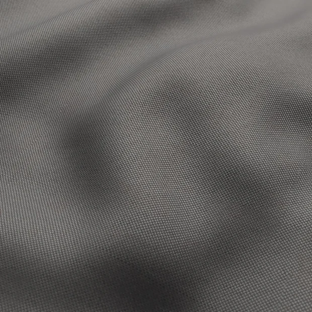 Photo of the fabric Noosa Charcoal swatch by James Dunlop. Use for Upholstery, Accessory. Style of Plain, Texture