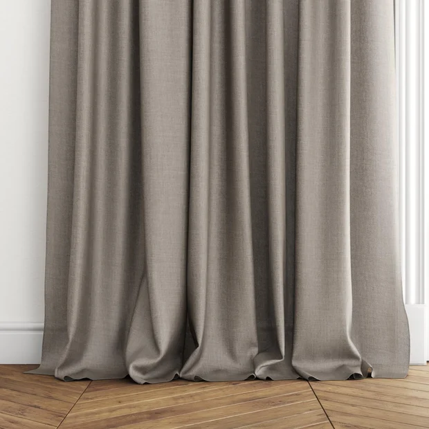 Photo of the fabric Uru Cement swatch by Mokum. Use for Sheer Curtains. Style of Plain, Sheer