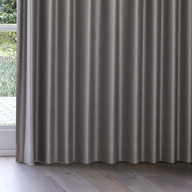 Photo of the fabric Stallion 2 Blackout Statue swatch by James Dunlop Essentials. Use for Curtains. Style of Plain, Texture
