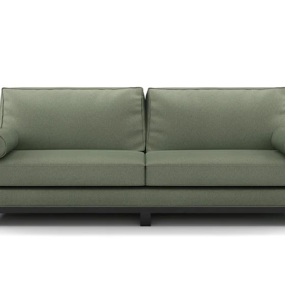 Photo of the fabric Aviator Emerald swatch by James Dunlop FibreGuard. Use for Upholstery, Accessory, Top of Bed. Style of Chenille, Plain