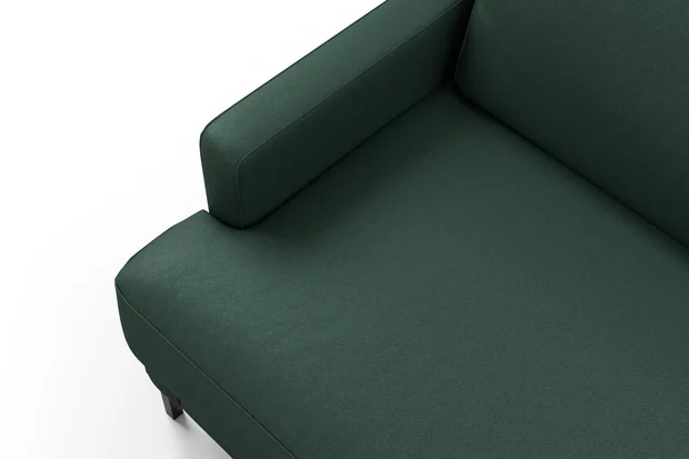 Photo of the fabric Como Juniper swatch by Mokum. Use for Upholstery, Accessory. Style of Plain, Texture