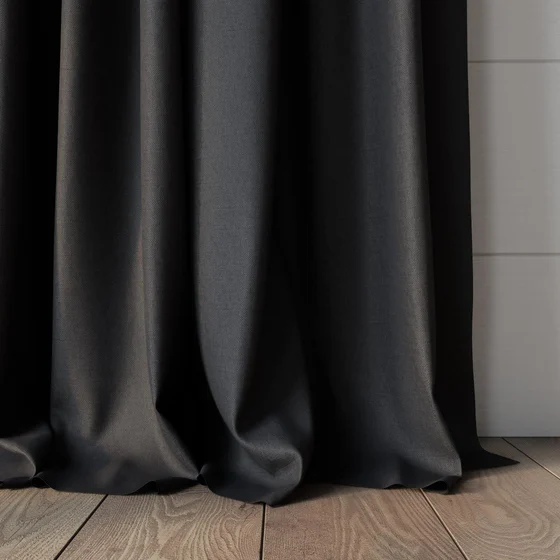 Photo of the fabric Urban Charcoal swatch by James Dunlop. Use for Curtains, Upholstery, Accessory. Style of Plain, Texture