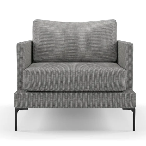 Photo of the fabric Souk Granite swatch by Mokum. Use for Upholstery, Accessory. Style of Plain, Texture