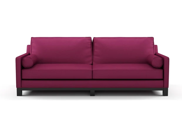Photo of the fabric Provence Sangria swatch by James Dunlop Essentials. Use for Curtains, Upholstery, Accessory, Top of Bed. Style of Plain, Texture