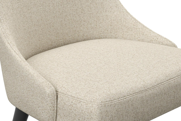 Photo of the fabric Omni Linen swatch by James Dunlop FibreGuard. Use for Upholstery, Accessory, Top of Bed. Style of Plain, Texture