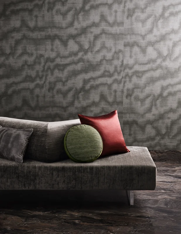 Photo of the fabric Armando Z717 13 in situ by Zinc. Use for Upholstery, Accessory. Style of Plain