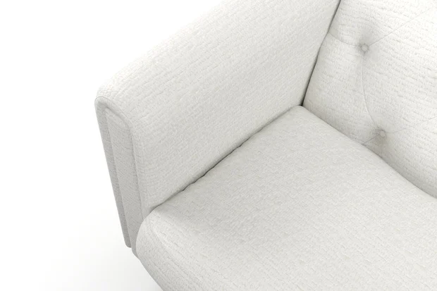 Photo of the fabric Nestle Blanc swatch by James Dunlop. Use for Upholstery, Accessory. Style of Plain, Velvet