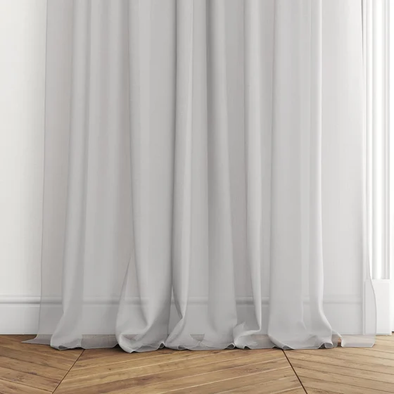 Photo of the fabric Cavalier Concrete swatch by James Dunlop Essentials. Use for Sheer Curtains. Style of Plain, Sheer