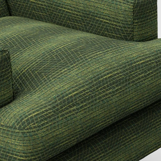 Photo of the fabric Gala Avocado swatch by James Dunlop FibreGuard. Use for Upholstery, Accessory. Style of Geometric, Jacquard