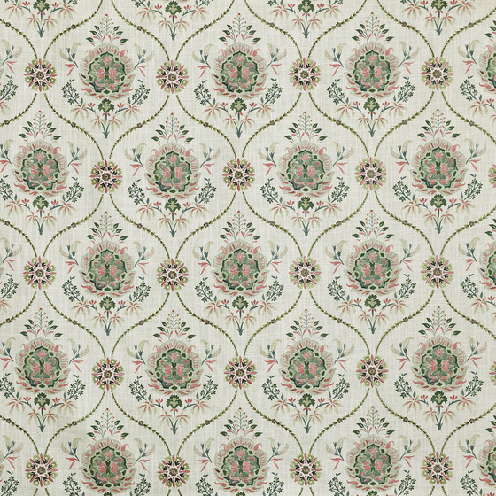 Photo of the fabric Leila 4266 162 swatch by Prestigious. Use for Curtains, Accessory, Top of Bed. Style of Floral And Botannical, Jacquard