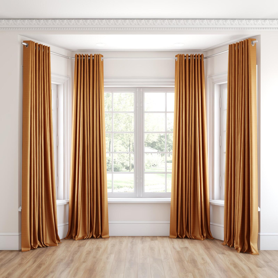 Photo of the fabric Luxe Terracotta swatch by James Dunlop Essentials. Use for Curtains, Accessory, Top of Bed. Style of Plain, Texture