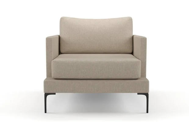 Photo of the fabric Yugen Clay swatch by Mokum. Use for Curtains, Upholstery, Accessory, Top of Bed. Style of Plain, Texture