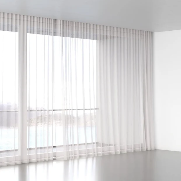 Photo of the fabric Beauvoir 13935 Blush swatch by James Dunlop. Use for Sheer Curtains. Style of Plain, Sheer