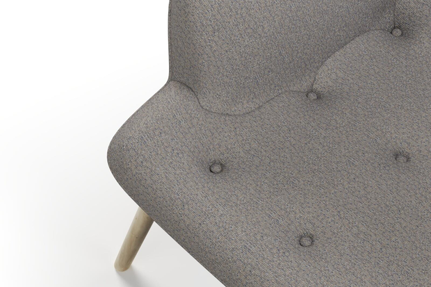Photo of the fabric Omni Cloud swatch by James Dunlop FibreGuard. Use for Upholstery, Accessory, Top of Bed. Style of Plain, Texture