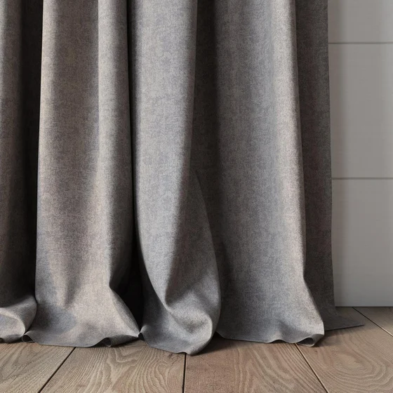 Photo of the fabric Avalon FR Blackout Fog swatch by James Dunlop Essentials. Use for Curtains. Style of Plain, Texture