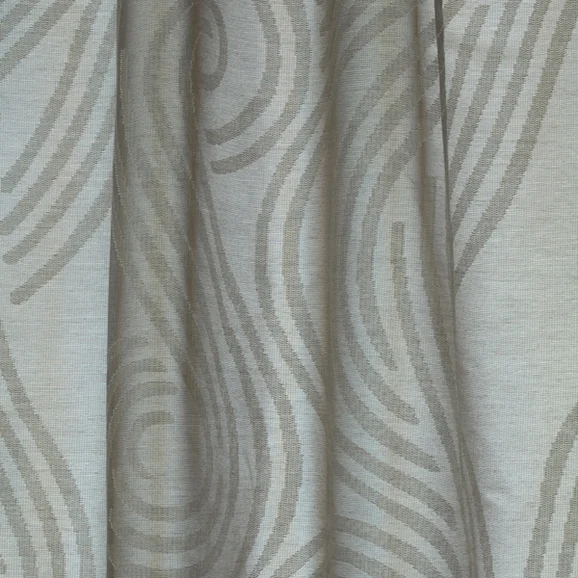 Photo of the fabric Nami 11606 Silt 021 in situ by Mokum. Use for Sheer Curtains. Style of Sheer