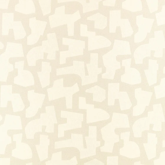 Photo of the fabric Jigsaw Z802 01 swatch by Zinc. Use for Curtains, Upholstery, Accessory. Style of Embroidery, Geometric