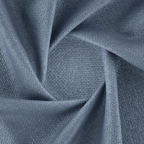 Photo of the fabric Barbarossa Denim swatch by Zepel FibreGuard. Use for Upholstery, Accessory, Top of Bed. Style of Chenille, Plain