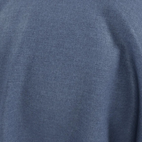 Photo of the fabric Wilderness Denim swatch by James Dunlop FibreGuard. Use for Curtains, Upholstery, Accessory, Top of Bed. Style of Plain, Texture