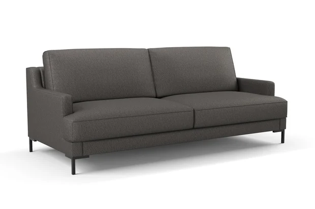 Photo of the fabric Palermo Granite swatch by Mokum. Use for Upholstery, Accessory. Style of Plain, Texture