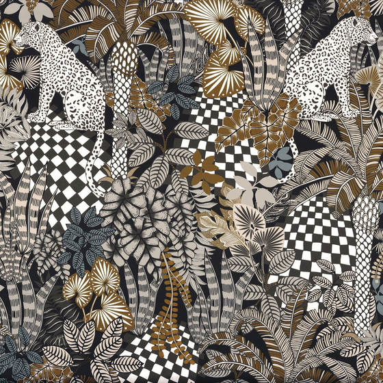 Photo of the fabric Neofelis 4971 4971 0374 swatch by Casamance. Use for Curtains, Upholstery, Accessory. Style of Floral And Botannical