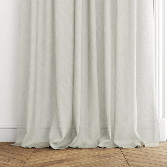 Photo of the fabric Palmery Willow swatch by James Dunlop. Use for Sheer Curtains. Style of Floral And Botannical, Sheer