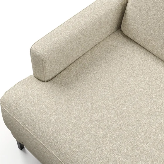 Photo of the fabric Bora Bora Oyster swatch by Mokum FibreGuard. Use for Curtains, Upholstery, Accessory. Style of Plain, Texture