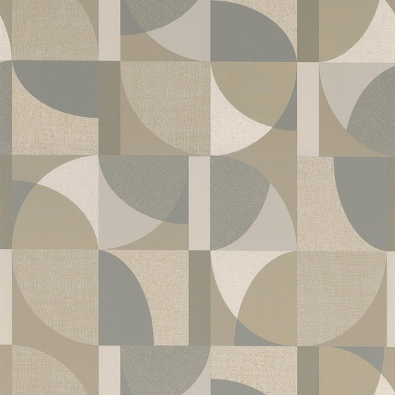 Photo of the fabric Barillet Wp 7626 7626 0712 swatch by Casamance. Use for Wall Covering. Style of Geometric, Print