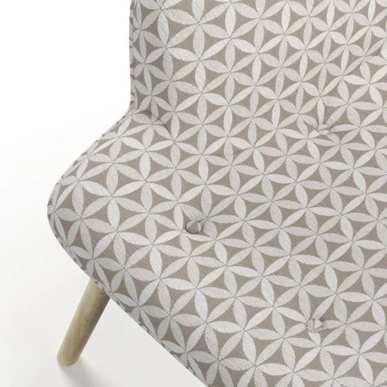 Photo of the fabric Tapa Pumice swatch by James Dunlop. Use for Upholstery, Accessory. Style of Geometric
