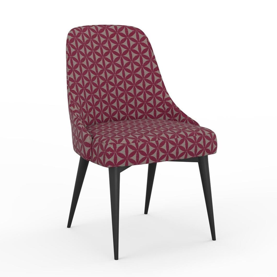 Photo of the fabric Tapa Fuchsia swatch by James Dunlop. Use for Upholstery, Accessory. Style of Geometric