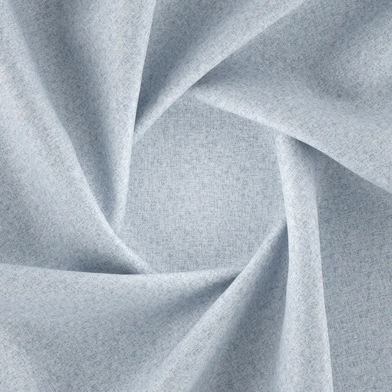 Photo of the fabric Liberate Sky swatch by FR-One. Use for Curtains, Upholstery, Accessory, Top of Bed. Style of Plain, Taffeta
