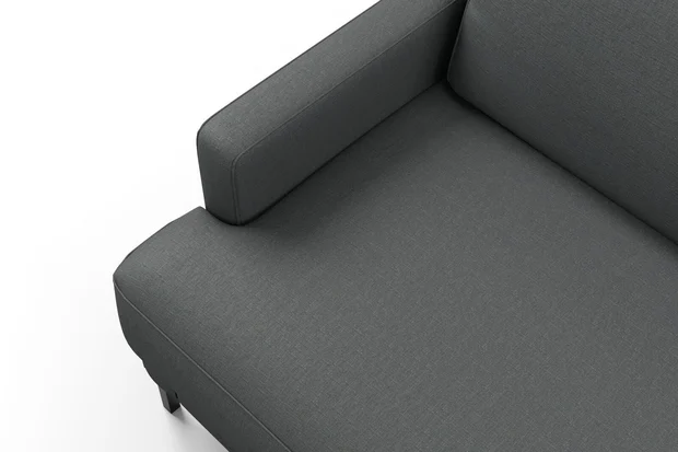 Photo of the fabric Eternal Smoke swatch by Mokum. Use for Curtains, Upholstery, Accessory. Style of Plain, Texture