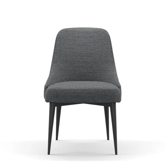 Photo of the fabric Stretch Charcoal swatch by James Dunlop FibreGuard. Use for Upholstery, Accessory. Style of Plain, Texture