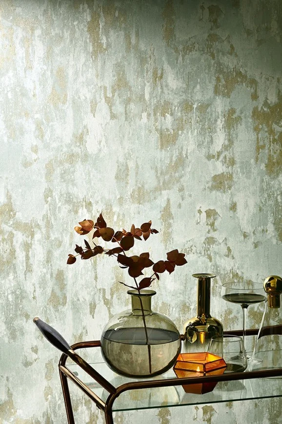 Photo of the fabric Intona Wallpaper W556 03 in situ by Villa Nova. Use for Wall Covering. Style of Print