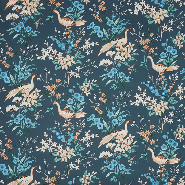 Photo of the fabric Jade 8788 635 swatch by Prestigious. Use for Curtains, Accessory. Style of Floral And Botannical, Print