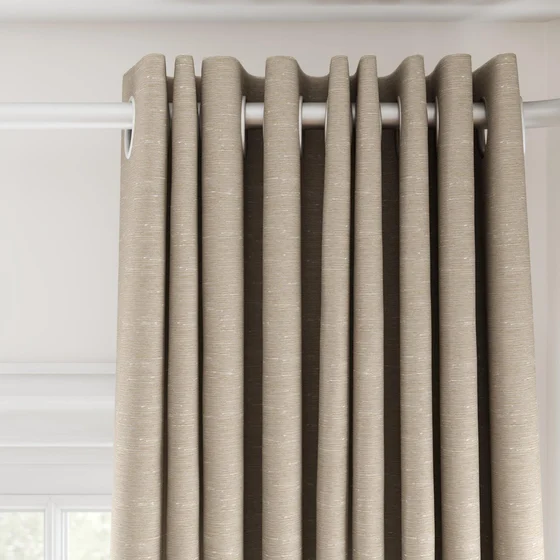Photo of the fabric Maharaja II Antique swatch by James Dunlop Essentials. Use for Curtains, Upholstery Light Duty, Accessory, Top of Bed. Style of Plain, Texture