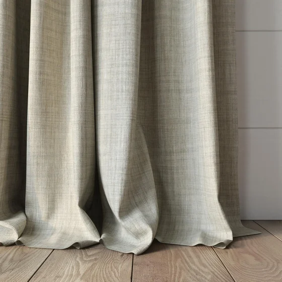 Photo of the fabric Chatham Ice swatch by James Dunlop Essentials. Use for Curtains. Style of Plain, Texture