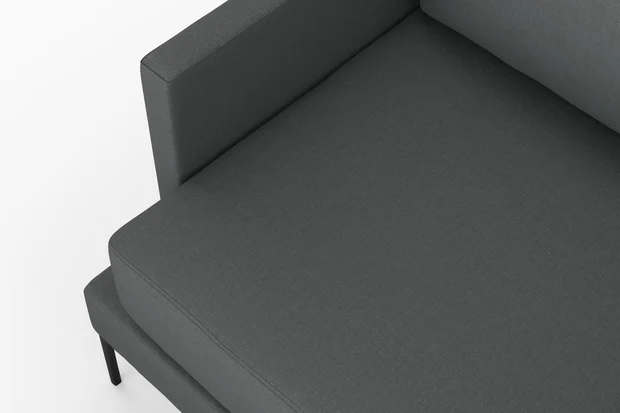 Photo of the fabric Eternal Smoke swatch by Mokum. Use for Curtains, Upholstery, Accessory. Style of Plain, Texture