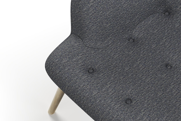 Photo of the fabric Omni Shadow swatch by James Dunlop FibreGuard. Use for Upholstery, Accessory, Top of Bed. Style of Plain, Texture