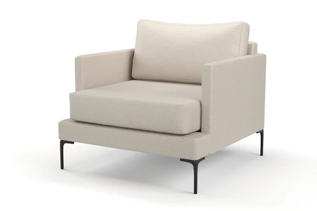 Photo of the fabric Minimalist Whisper Pink swatch by Mokum. Use for Upholstery, Accessory. Style of Plain, Texture